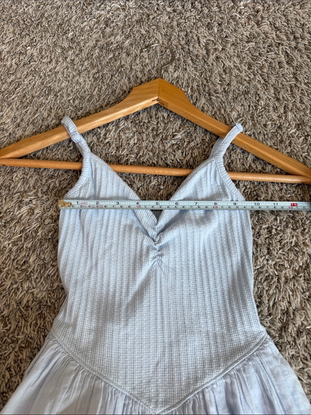 Aerie Endless Memories Dress Eyelet Blue Womens size XXSmall - Picture 7 of 12